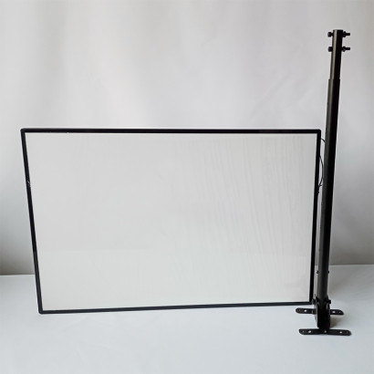 PANEL MENU SLIM BOX COLGANTE NEGRO CON BRAZO TELESCOPICO (400X600)