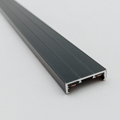 MG27 RIEL MAGNETICO SLIM NEGRO 27X7X3000 MM