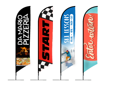 MASTIL CURVO VELA PRO 420*90 CMS (440 CMS) PARA BANDERA PUBLICITARIA (C40)
