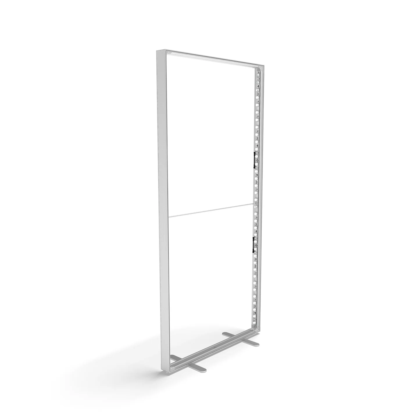 CAJA DE LUZ PERFIL ALUMINIO 6.5 CMS GRAFICA DOBLE 100*200 CMS ILUMINACION LED