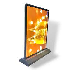 CAJA DE LUZ VIDRIO TEMPLADO BORDE NEGRO GRAFICA DOBLE FORMATO A4 (21*29.7 CMS) PARA ESCRITORIO (C10)