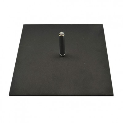 BASE PRO SOLIDA DE METAL COLOR NEGRO (40 CMS) BANDERA PUBLICITARIA (C4)