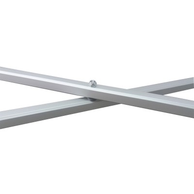 CONECTOR X ALUMINIO CUADRADO PARA PANEL ARAÑA TEXTIL CURVO
