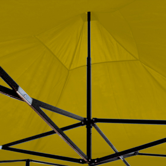 TOLDO PUBLICITARIO 2*2 MTS COLOR AMARILLO